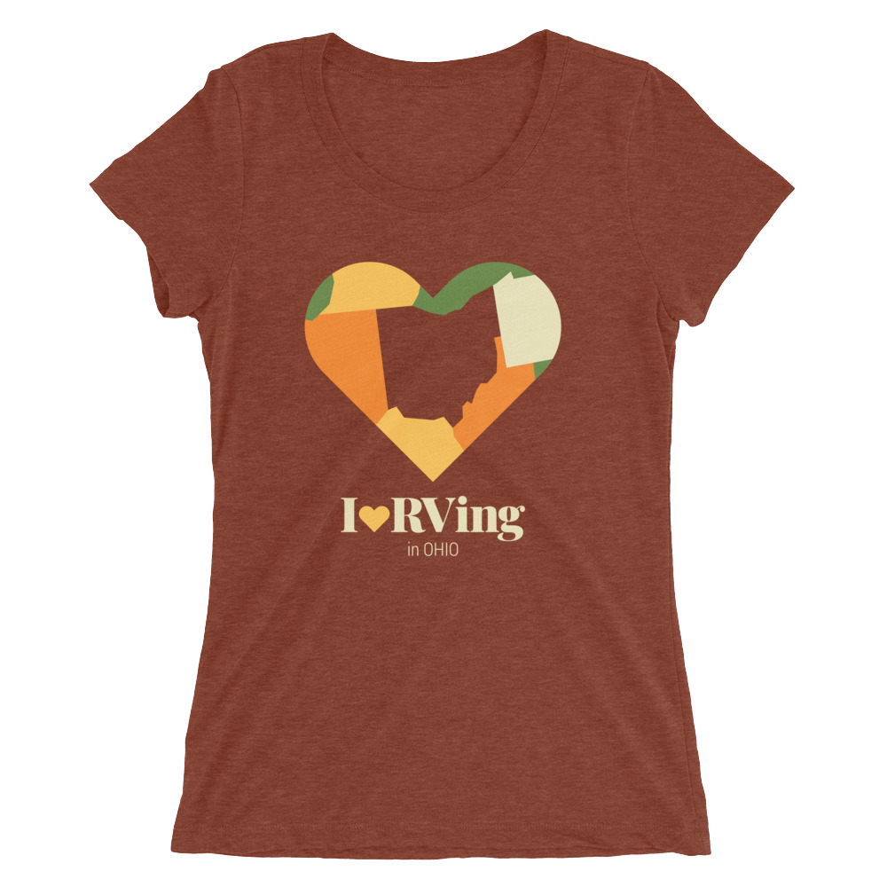 I Heart RVing in Ohio | Ladies’ short sleeve t-shirt
