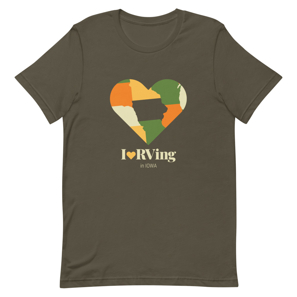I Heart RVing in Iowa | Short-Sleeve Unisex T-Shirt
