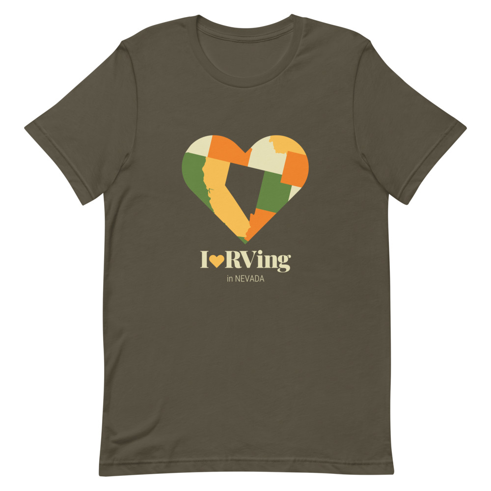 I Heart RVing in Nevada | Short-Sleeve Unisex T-Shirt
