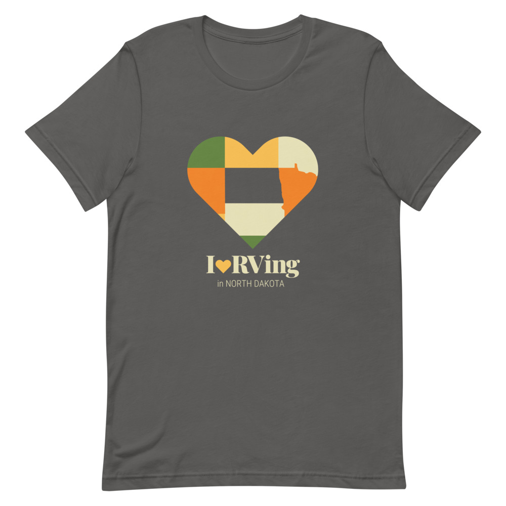 I Heart RVing in North Dakota | Short-Sleeve Unisex T-Shirt