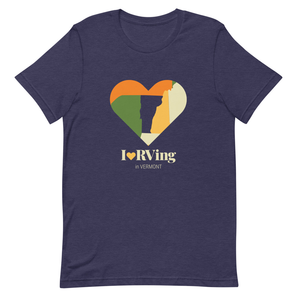 I Heart RVing in Vermont | Short-Sleeve Unisex T-Shirt