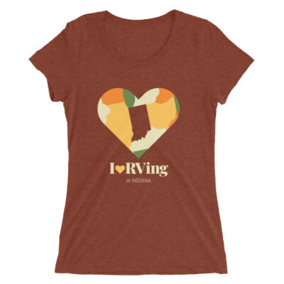 I Heart RVing in Indiana | Ladies’ short sleeve t-shirt