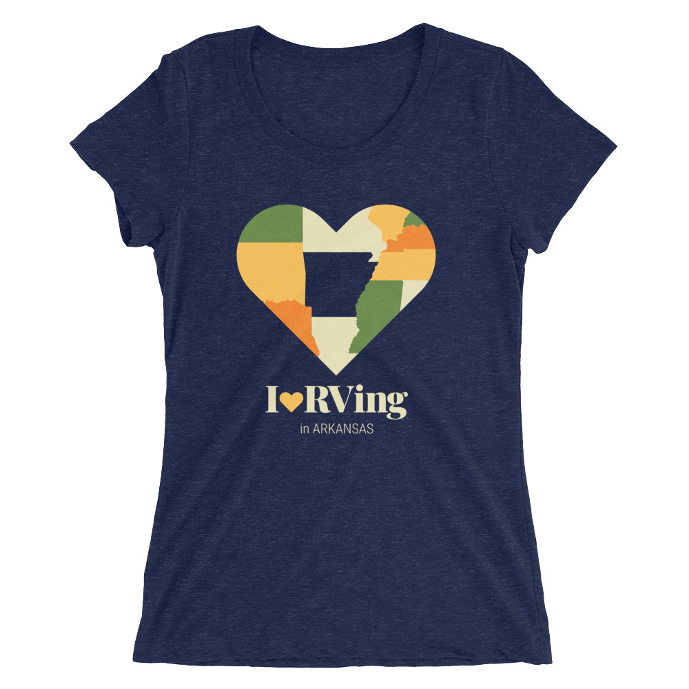 I Heart RVing in Arkansas | Ladies’ short sleeve t-shirt