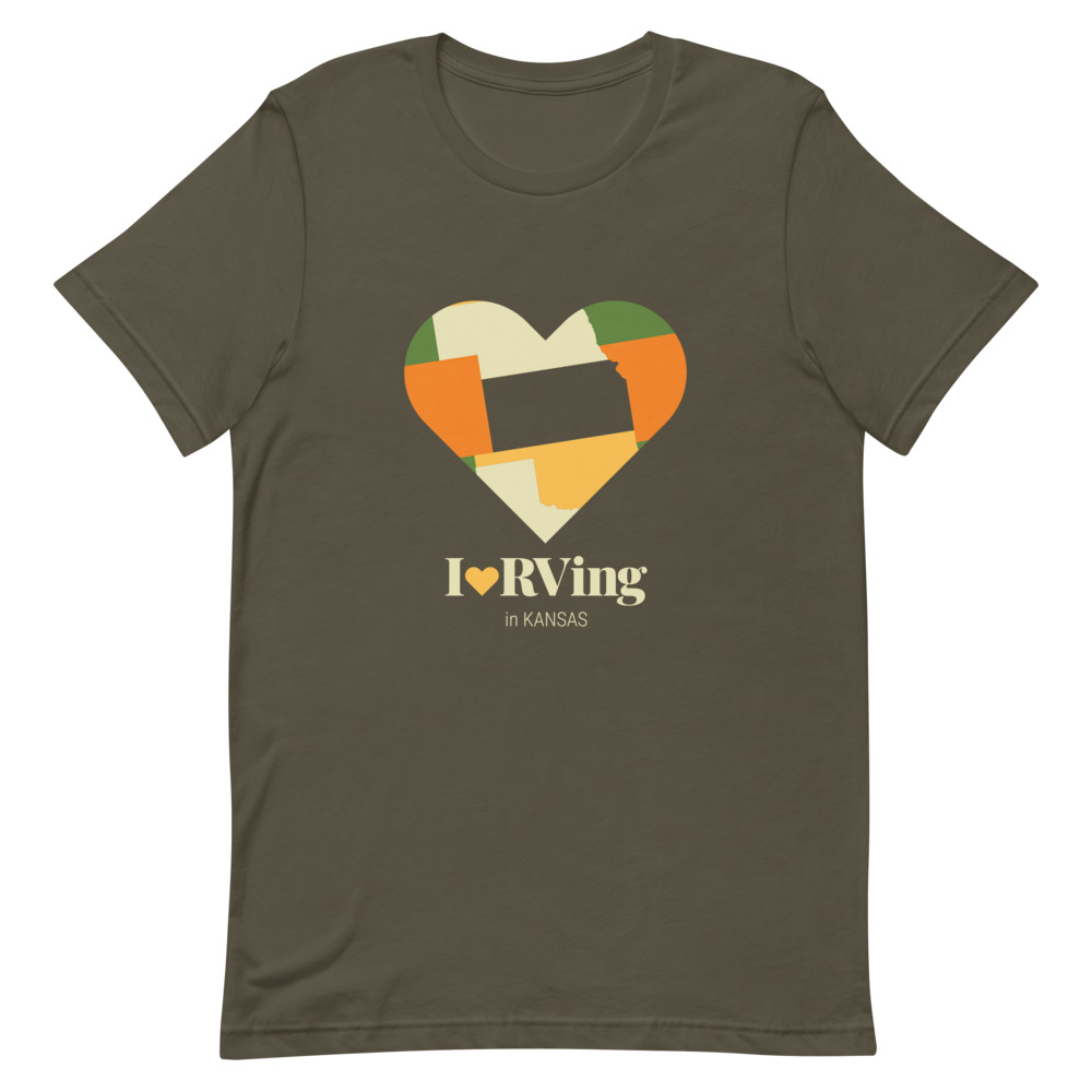 I Heart RVing in Kansas | Short-Sleeve Unisex T-Shirt