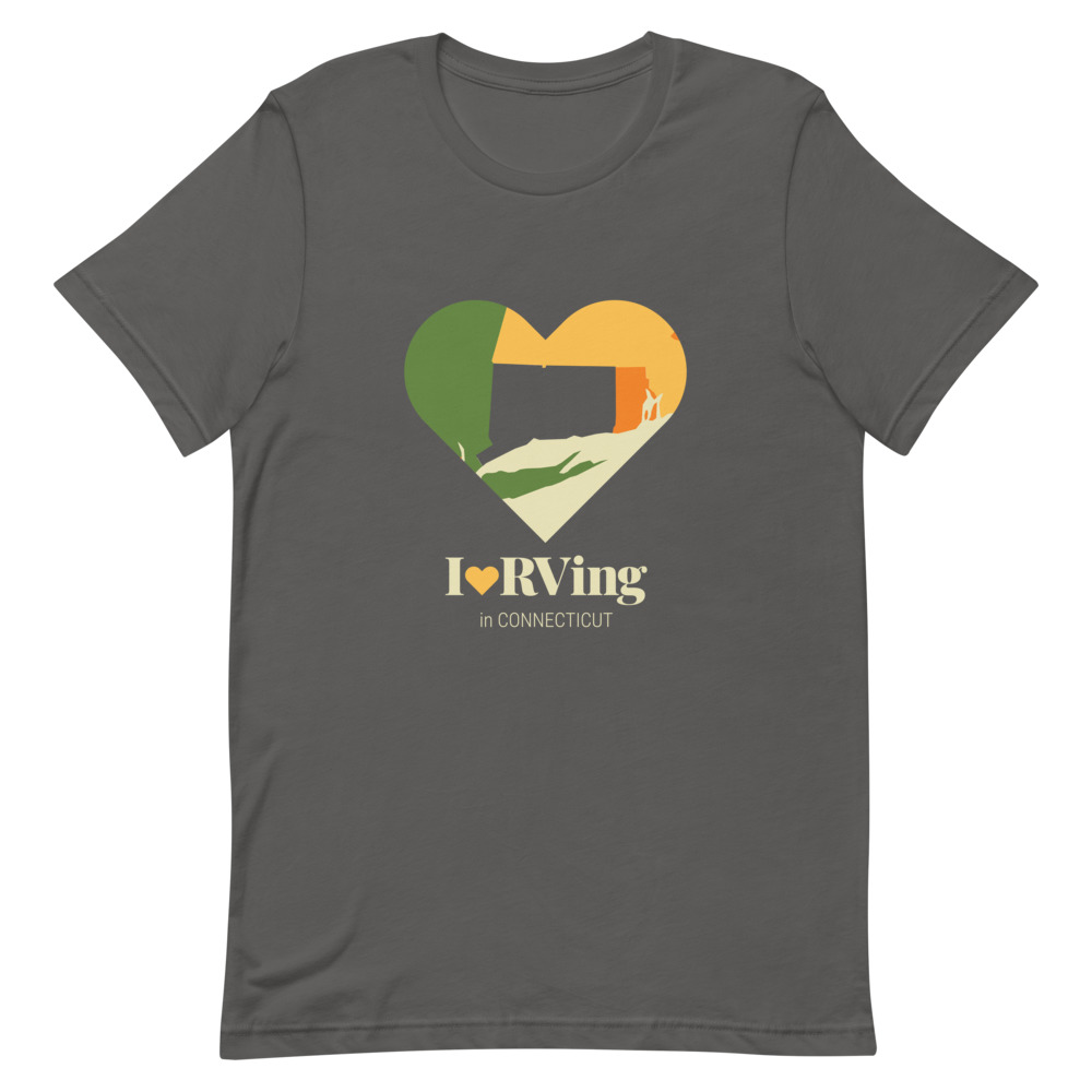 I Heart RVing in Connecticut | Short-Sleeve Unisex T-Shirt