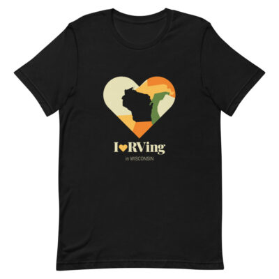 I Heart RVing in Wisconsin | Short-Sleeve Unisex T-Shirt