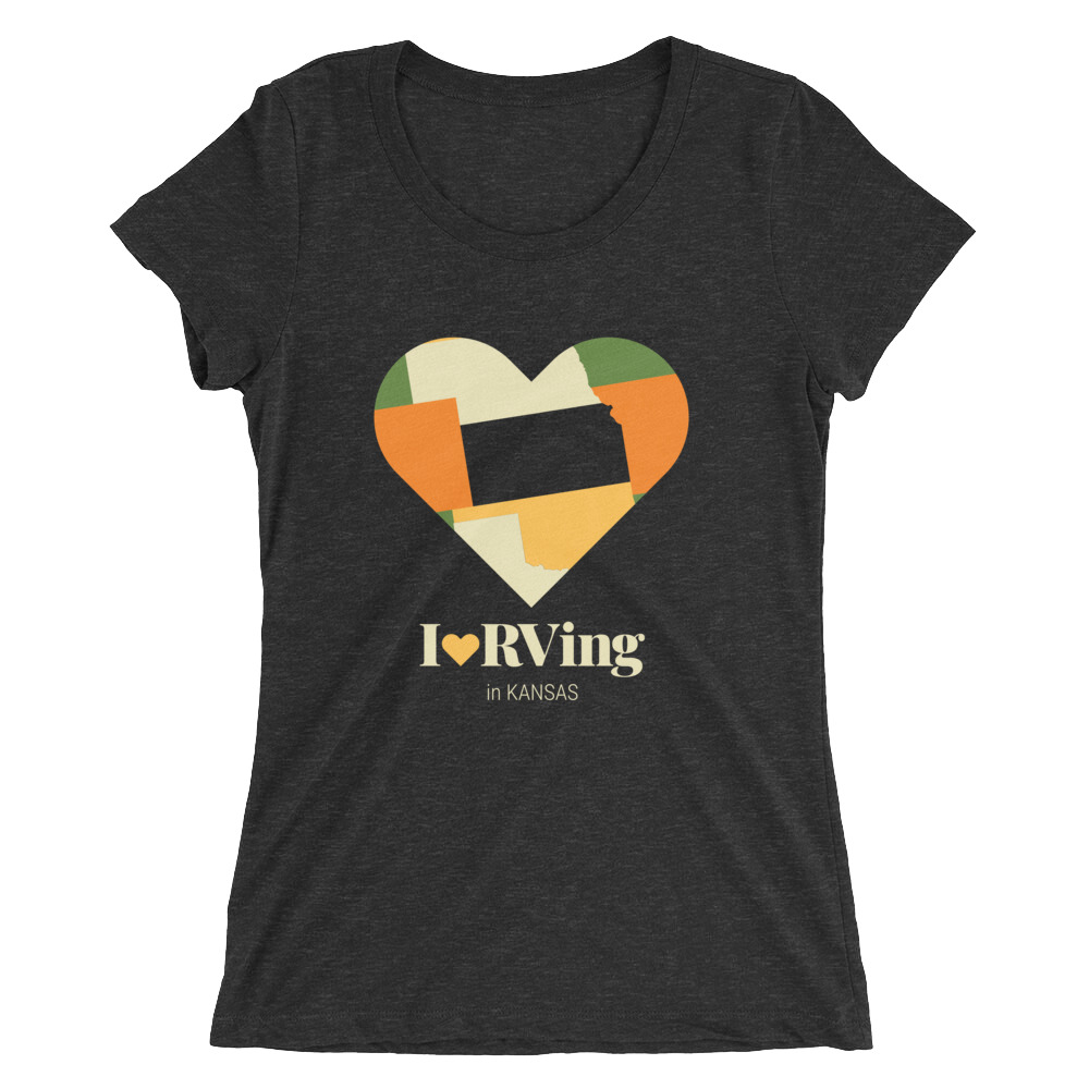 I Heart RVing in Kansas | Ladies’ short sleeve t-shirt