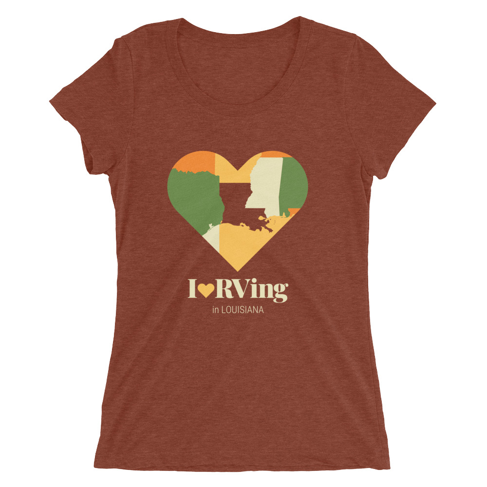 I Heart RVing in Louisiana | Ladies’ short sleeve t-shirt