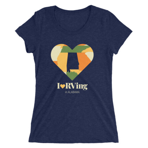 I Heart RVing in Alabama | Ladies’ short sleeve t-shirt