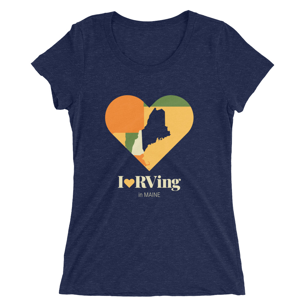 I Heart RVing in Maine | Ladies’ short sleeve t-shirt
