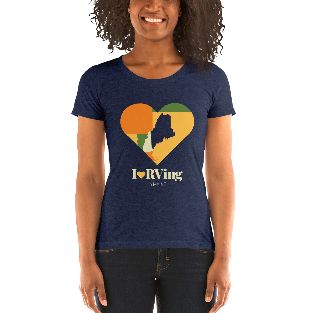 I Heart RVing in Maine | Ladies’ short sleeve t-shirt