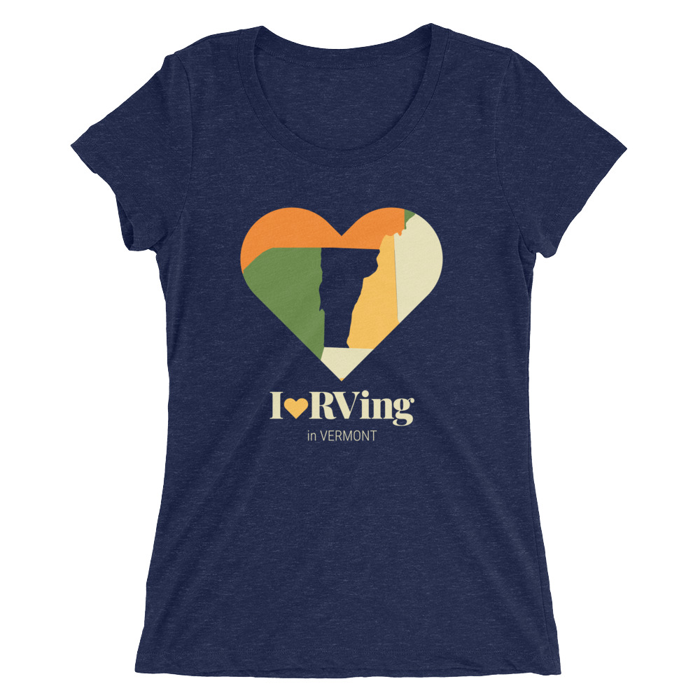 I Heart RVing in Vermont | Ladies’ short sleeve t-shirt