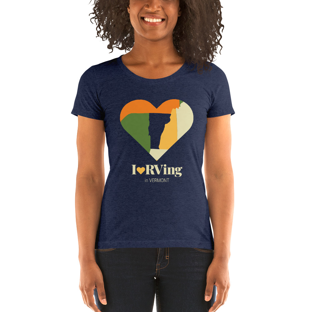 I Heart RVing in Vermont | Ladies’ short sleeve t-shirt