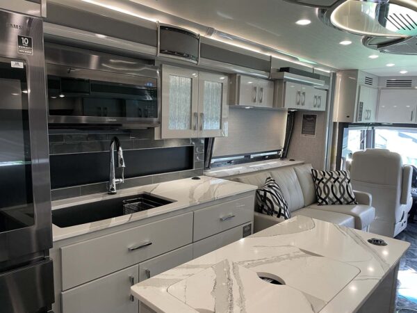 Kitchen Interior of American Coach American Eagle RV
