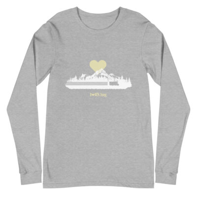 I Heart RVing in the Mountains (white) | Unisex Long Sleeve Tee