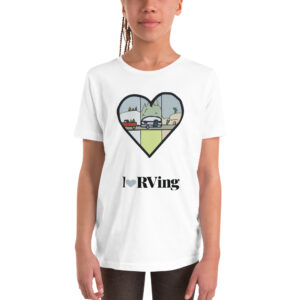 I Heart RVing in a Heart | Youth Short Sleeve T-Shirt