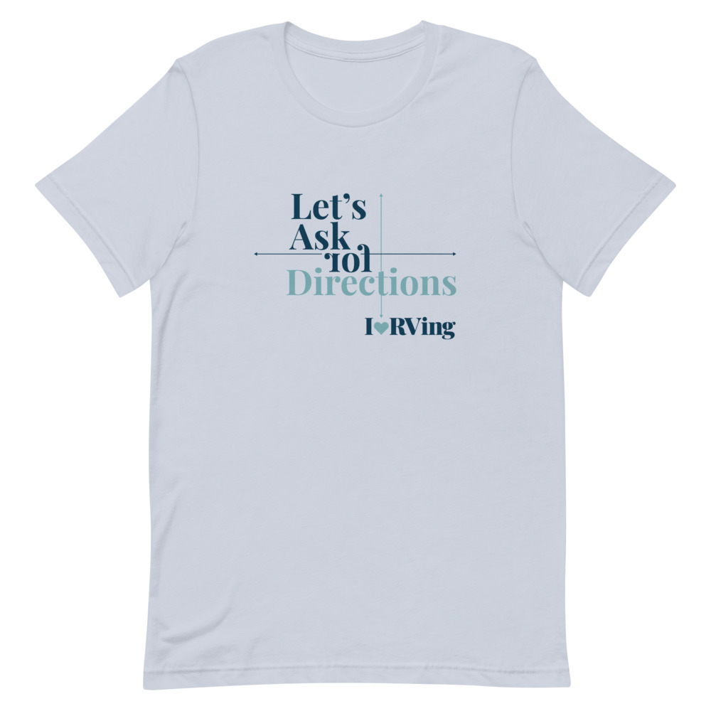 Let’s Ask for Directions (Blue) | Short-sleeve unisex t-shirt