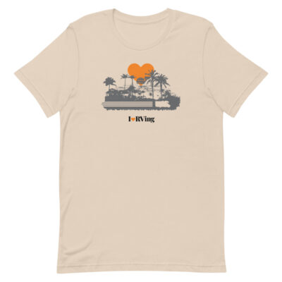 I Heart RVing at the Beach (ORANGE) | Short-sleeve unisex t-shirt