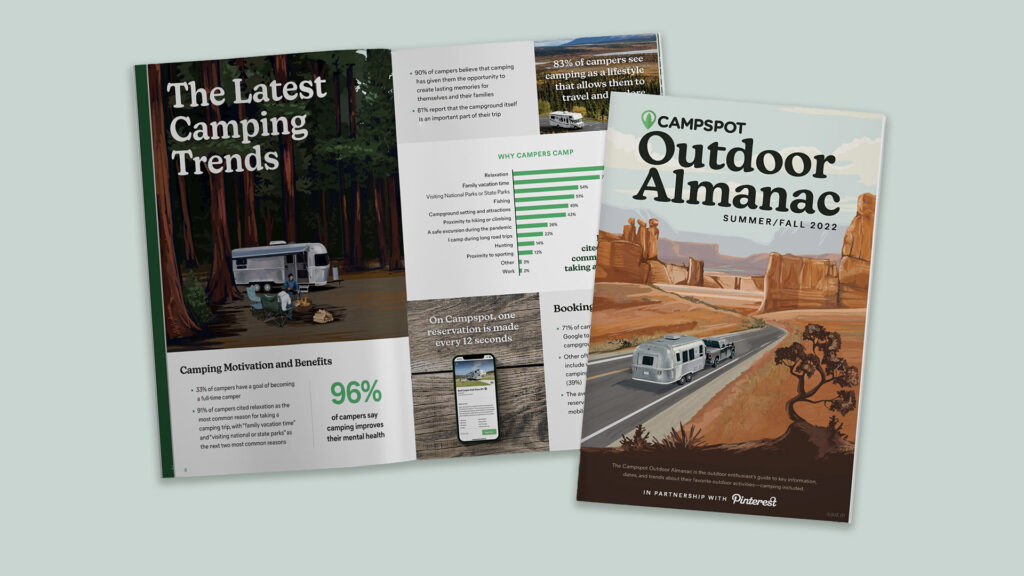 Campspot Outdoor Alamanac cover and spread