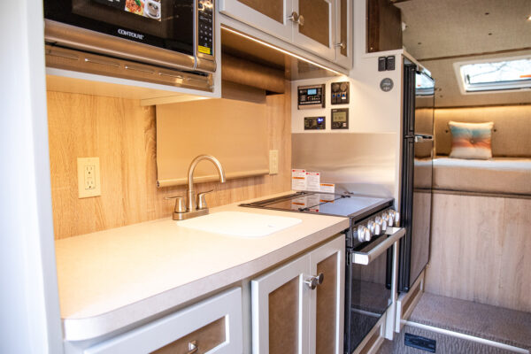 kingstar truck camper interior kitchen dinette