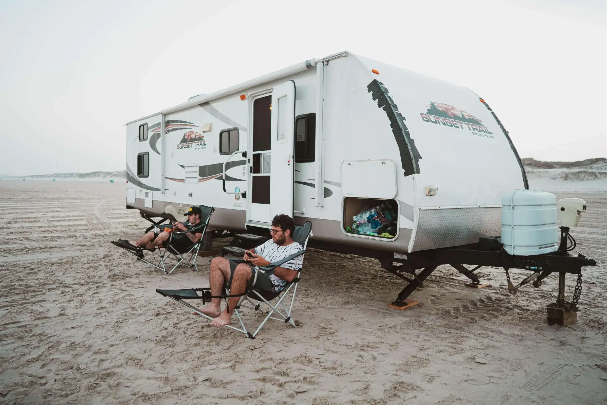 A photo of a team member living the RV lifestyle.